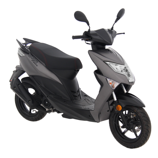 Agm brash 50 matgrijs bij megascooter