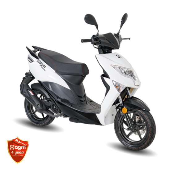 Agm brash 50 wit bij megascooter