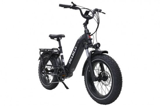 Diablo xr2 elektrische fatbike 7 speed matt black