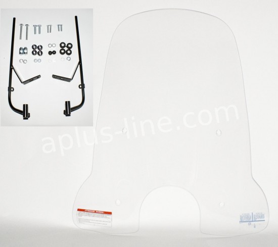 Hoog windscherm riva transparant