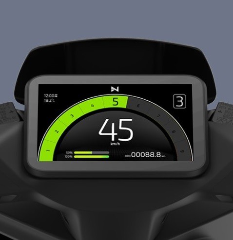 Iva nce 7 inch kleuren display megascooter