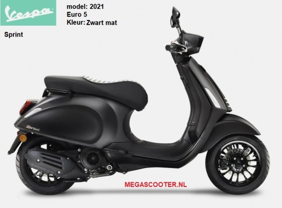 Vespa sprint mat zwart 0