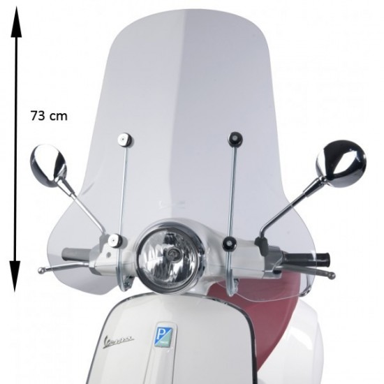 Windscherm vespa primavera origineel 73cm transparant